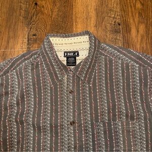 YMLA Vintage Brown Western style shirt Size Large